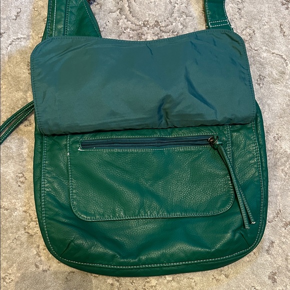 Green Leather Shoulder Bag - Picture 2 of 6
